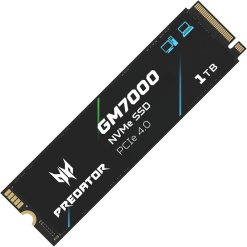 Acer Predator GM7 1TB M.2 NVMe PCIe Gen4×4 Internal SSD, DRAM Cache, Up to 7400MB/s Read, 6500MB/s Write – PS5 Pro Compatible