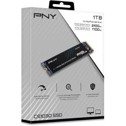 PNY CS1030 1TB M.2 NVMe PCIe Gen3 x4 Internal SSD, 2100MB/s Read, 1700MB/s Write