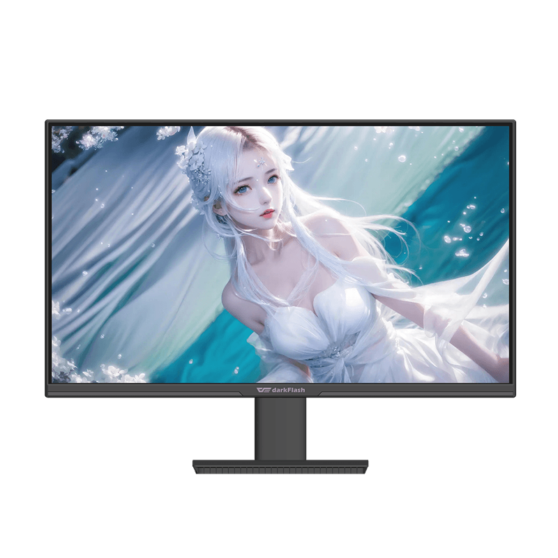شاشة الألعاب darkFlash S271FG IPS مقاس 27 بوصة – معدل تحديث 180Hz، زمن استجابة 5ms، تغطية 100% من sRGB، دوران بزاوية 90°، إضاءة زرقاء منخفضة – أسود