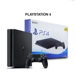 Sony PS4 Slim 500GB Gaming Console Black with Extra Controller Used Good Condition