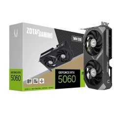 ZOTAC Gaming RTX 5060 Twin Edge 8GB Graphics Card – DLSS 4 AI Performance, Compact Dual Fan GPU, High-Speed GDDR6 for Gaming & Content Creation (Black)