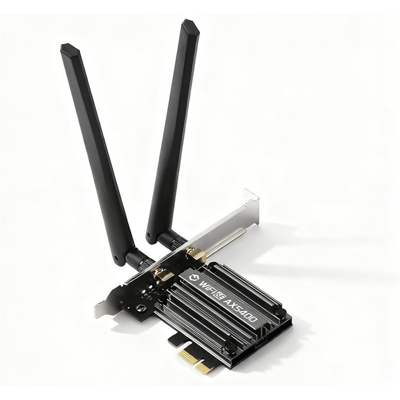 FENVI AX5400 WiFi 6E PCIe Wireless Card – Tri-Band 2.4G/5G/6GHz, MT7925 Chip, Bluetooth 5.3, Low-Profile Adapter for Gaming, Streaming & Windows 10/11, WPA3 Secure