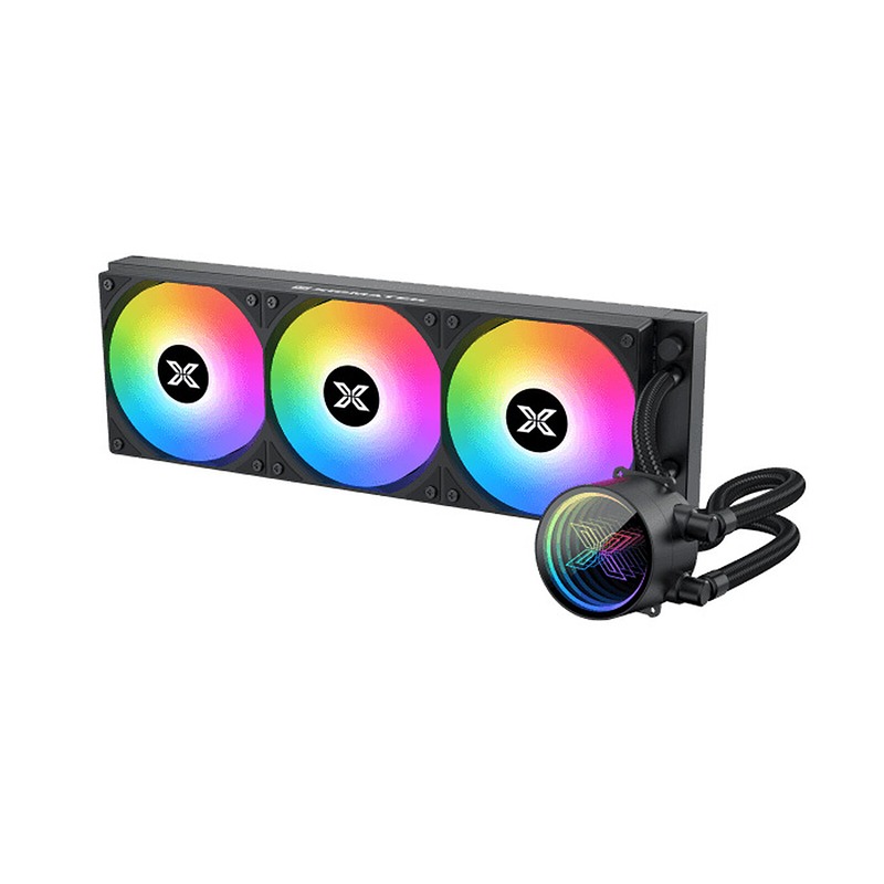 Xigmatek Fenix II 360 Black – All-in-One RGB Liquid CPU Cooler, 360mm Radiator, High-Performance PWM Fans, Low-Noise Cooling for Gaming PC