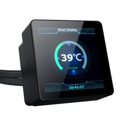 Xigmatek Connect 360 Smart LCD ARGB CPU Liquid Cooler – Black, 360mm Radiator, Customizable Display, High-Performance PWM Fans, Low-Noise Cooling