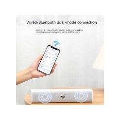 HP WS1 Pro Wired & Bluetooth Desktop Speaker Dual Mode Subwoofer TV Office Home Audio System - White
