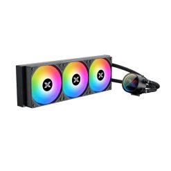 Xigmatek Fenix II 360 Black – All-in-One RGB Liquid CPU Cooler, 360mm Radiator, High-Performance PWM Fans, Low-Noise Cooling for Gaming PC