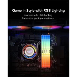 Lexar THOR RGB 32GB (2x16GB) DDR5 6000MHz CL38 Desktop Gaming Memory Kit Black | LD5U16G60C38BG-RGD
