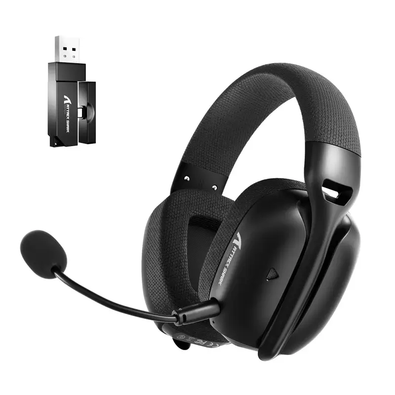 Buy Attack Shark L80 Pro Wireless Gaming Headset in Bahrain | Tri-Mode 2.4GHz, Bluetooth 5.3 & Wired