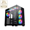 Xigmatek AQUA V Air ATX Gaming Case with Dual Tempered Glass & 360mm Radiator Support | Bahrain