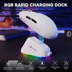 Buy Attack Shark G3 PRO Tri-Mode Wireless Gaming Mouse with RGB Charging Dock | 25,000 DPI | GamesGravity Bahrain