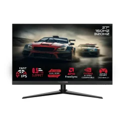 اشترِ شاشة الألعاب GAMEON GOSX27B مقاس 27 بوصة بنظام التبديل المزدوج في البحرين – دقة 4K UHD بتردد 160 هرتز / FHD بتردد 320 هرتز، لوحة Fast IPS، HDMI 2.1، زمن استجابة 0.5 مللي ثانية، متوافقة مع PS5
