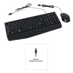 Twisted Minds K12 Kavara Series 2in1 Combo Wired Mode Lightweight - Black - (English / Arabic)