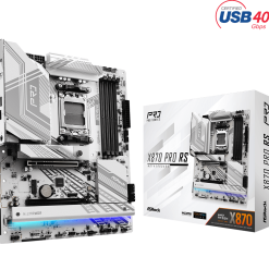 ASRock X870 Pro RS AMD AM5 ATX DDR5 Motherboard with PCIe 5.0 & USB4 | Buy in Bahrain