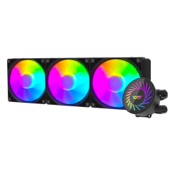 DARKFLASH Radiant DCS 360 ARGB 360mm AIO Liquid CPU Cooler with 120mm Fans, 84.2 CFM Airflow, 2000RPM Fan Speed - Black