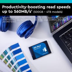 WD Blue SA510 1TB M.2 2280 SATA III SSD | Up to 560 MB/s Read | Internal Solid State Drive (WDS100T3B0B)