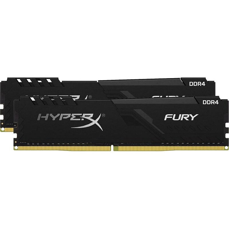 HyperX FURY 16GB (2 x 8GB) DDR4 3200 MHz CL16 | Non-RGB Low-Profile Desktop Memory Kit | 288-Pin DIMM - Image 3