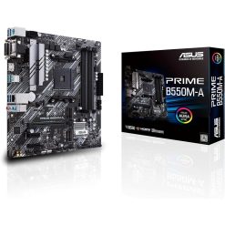 ASUS Prime B550M-A mATX AM4 Motherboard | PCIe 4.0, Dual M.2, DDR4 4600+ MT/s (OC) | AMD Ryzen 5000 Ready