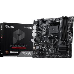 MSI PRO B550M-P mATX AM4 Motherboard | Dual M.2 (Gen4 + Gen3 & 4), PCIe 4.0, DDR4 4400+ MT/s (OC) | AMD Ryzen 5000 Ready