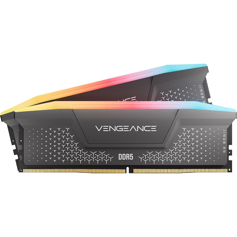 CORSAIR Vengeance RGB RS 32GB (2x16GB) DDR5 6000MHz CL38 RAM – متوافق مع AMD وIntel