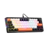 GAMEON AEROX GOMK160-RS 60% RGB Mechanical Gaming Keyboard, 61-Key Compact Layout, Linear Red Switch, 17 RGB Modes, Detachable USB Type-C, English/Arabic - Black