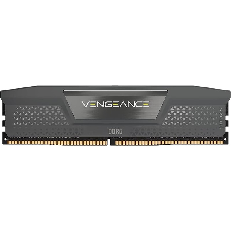 ذاكرة Corsair Vengeance DDR5 بسعة 16GB (1x16GB) وتردد 6000MHz وزمن استجابة CL36 لأجهزة الكمبيوتر المكتبية - أسود - الصورة 2